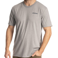 Klim Guts N' Glory Tri-Blend Tee - Heathered Grey / Dress Blues