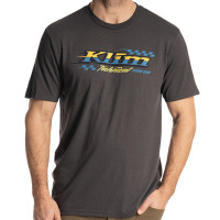 Klim Heritage Tri-Blend Tee - Charcoal / Saffron