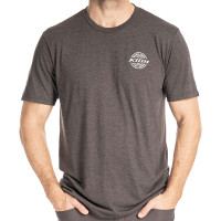 Klim Live to Ride Tri-Blend T-Shirt - Heathered Charcoal / White