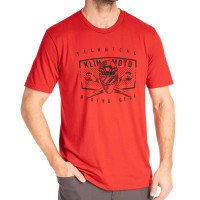 Klim Petrol Tri-Blend T-Shirt - Classic Red / Black