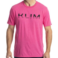 Klim Petrol Tri-Blend T-Shirt - Fuchsia Frost / Black
