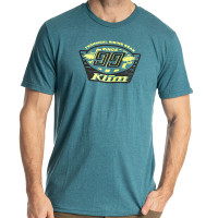 Klim Pioneer 99 Tri-Blend Tee - Heathered Teal / Hi-Vis