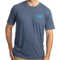 Klim Rippin' Tri-Blend T-Shirt - Navy Frost / Methyl Blue