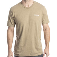 Klim Saddle Mountain Tri-Blend T-Shirt - Coyote Brown Heather / White