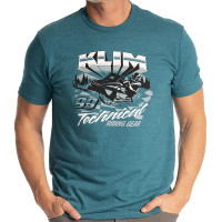 Klim Snowcrest Tri-Blend Tee - Heathered Teal / Black