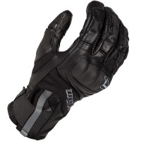 Klim Adventure Gore-Tex Short Leather Gloves - Black