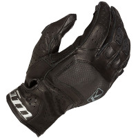 Klim Badlands Aero Pro Short Leather Gloves - Stealth Black