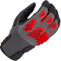 Klim Baja S4 Leather Gloves - Black / Fiery Red