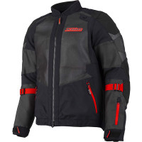 Klim Baja S4 Textile Jacket - Black / Fiery Red