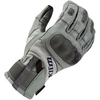 Klim Adventure Gore-Tex Short Leather Gloves - Monument Grey