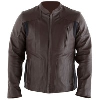 Knox Ford Leather Jacket - Chocolate Brown