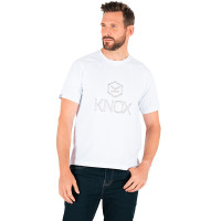 Knox Embroidered Tee - White