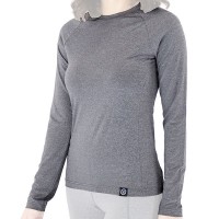 Knox Dry Inside Ladies Dual Active Mia Long Sleeve Top - Grey