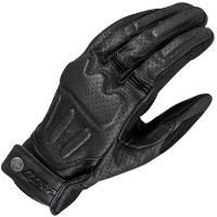 LS2 Rust Leather Gloves - Black