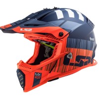 LS2 Fast Evo - Xcode Matt Fluo Orange / Blue