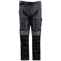 LS2 Nevada Textile Trousers - Black / Dark Grey