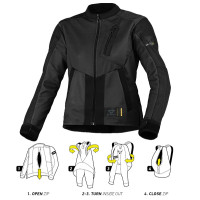 Macna Ladies Torida Textile Jacket - Black 