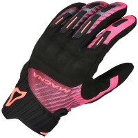 Macna Ladies Octar 2.0 Textile Gloves - Black / Bordeaux / Pink