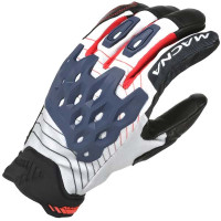 Macna Tanami Mixed Gloves - White / Blue / Red