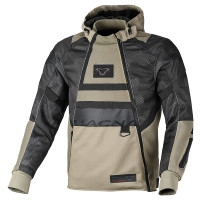 Macna Rebelite Textile Jacket - Black Grey Camo / Taupe 