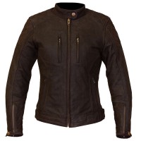 Merlin Ladies Mia Leather Jacket - Brown