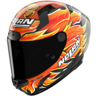 Nolan X-804 RS Ultra Carbon Replica Iannone - Carbon / Red / Orange / Yellow