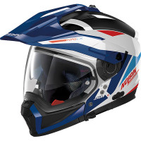 Nolan N70-2 X ECE 22.06 - Stunner N-Com Metal White / Blue / Red