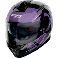 Nolan N80-8 N-Com - Meteor Metal Black /  Purple