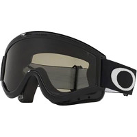 Oakley L Frame Sand MX Goggles - Jet Black With Clear & Dark Grey Lens