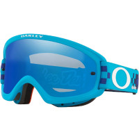 Oakley O Frame 2.0 Pro XS Youth MX Goggles - TLD Checkerboard Blue With Black Ice Iridium Lens