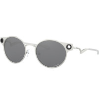 Oakley Deadbolt Sunglasses - Satin Chrome / Prizm Black Lens