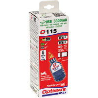 Tecmate Optimate USB-A Dual Charger 3300mA - DIN connection
