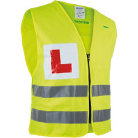 Oxford Bright Vest with L Plate - Fluo Yellow