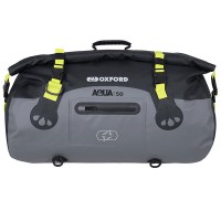 Oxford Aqua T50 Roll Bag - Black / Grey / Fluo