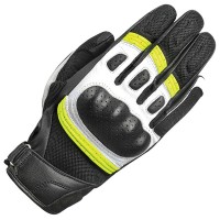 Oxford RP-6S Leather Gloves - Black / White / Fluo Yellow