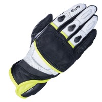 Oxford RP-3 2.0 Leather Gloves - Black / White / Fluo Yellow