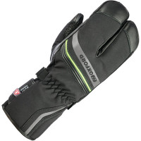 Oxford Polar 1.0 Leather & Textile Gloves - Black / Fluo Yellow