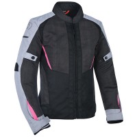 Oxford Ladies Iota 1.0 Air Textile Jacket - Black / Grey / Pink