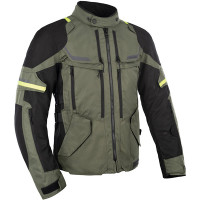 Oxford Rockland Textile Jacket - Khaki / Black / Fluo Yellow