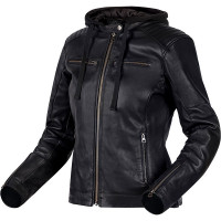 Ozone Classic Striker Ladies Leather Jacket - Black