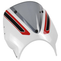 Pyramid Fly Screen Crystal White Scheme - Triumph Trident 660 (21>)