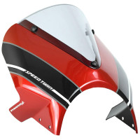 Pyramid Fly Screen Korosi Red / Storm Grey - Triumph Speed Twin 1200 (19>)