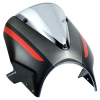 Pyramid Fly Screen Matt Storm Grey / Silver Ice - Triumph Thruxton 1200 RS (20>)