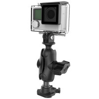 RAM Mounts 1" Ball Adaptor for GoPro Bases with Short Arm and Action Camera Adaptor