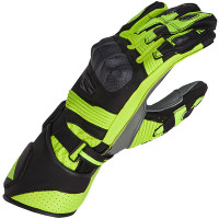 Rebelhorn Fighter Leather Gloves - Black / Fluo Yellow