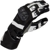 Rebelhorn Fighter Leather Gloves - Black / White