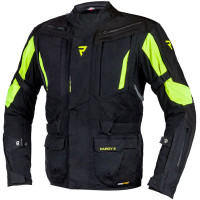 Rebelhorn Hardy II Textile Jacket - Black / Fluo Yellow