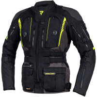 Rebelhorn Patrol Textile Jacket - Black / Flo Yellow