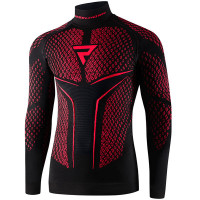 Rebelhorn Therm II Long Sleeve Shirt - Black / Red