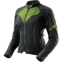 Rebelhorn Ladies Jax Textile Jacket - Black / Grey / Fluo Yellow